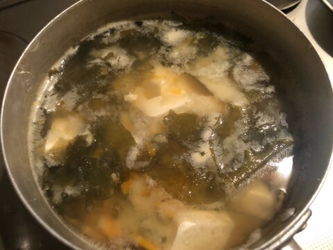 母の日に★豆腐とわかめのお味噌汁